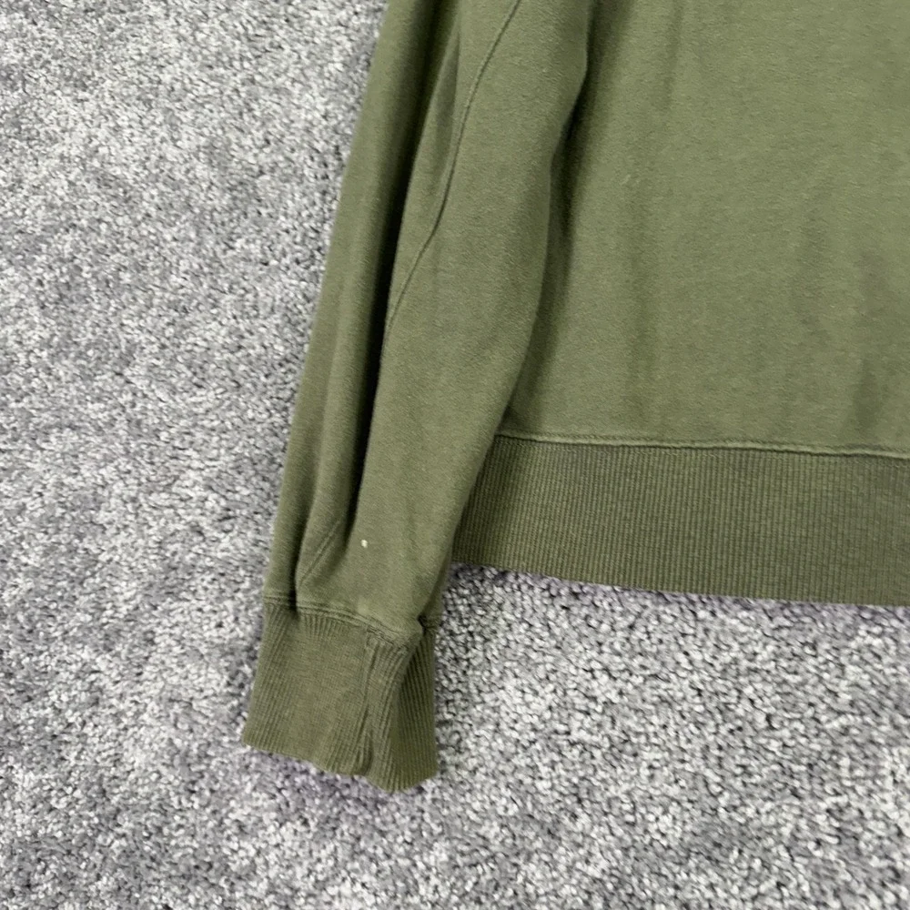 Canyon Creek Sweatshirt Mens XL Green Fleece 1/4 Zip Mock Neck Pullover Casual